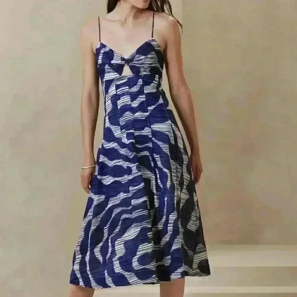 BANANA REPUBLIC BANDEAU MIDI DRESS